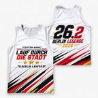 Geschwindigkeitslinien Berlin Wettkampftag Lauf-Tanktop