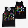 HBCU Running Tank Top Colorful HBCU Drip Running Singlet for Men and Women