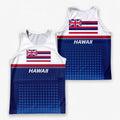 Patriotic Tech Running Tank Top - Hawaii State Pride Running Singlet
