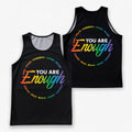 LGBT Pride Running Tank Top You Are Enough Running Singlet for Men and Women