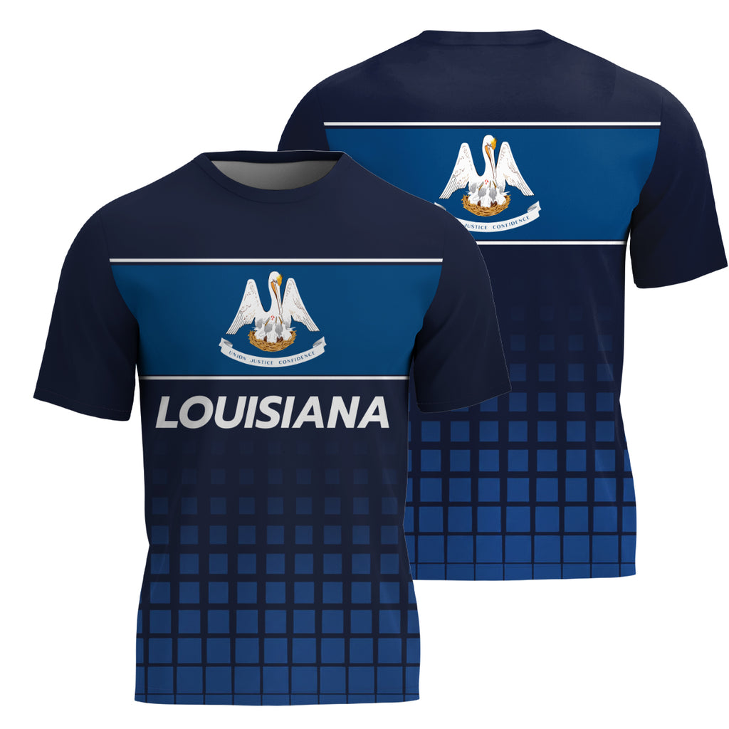 Louisiana State Pride Tech Running T-Shirt