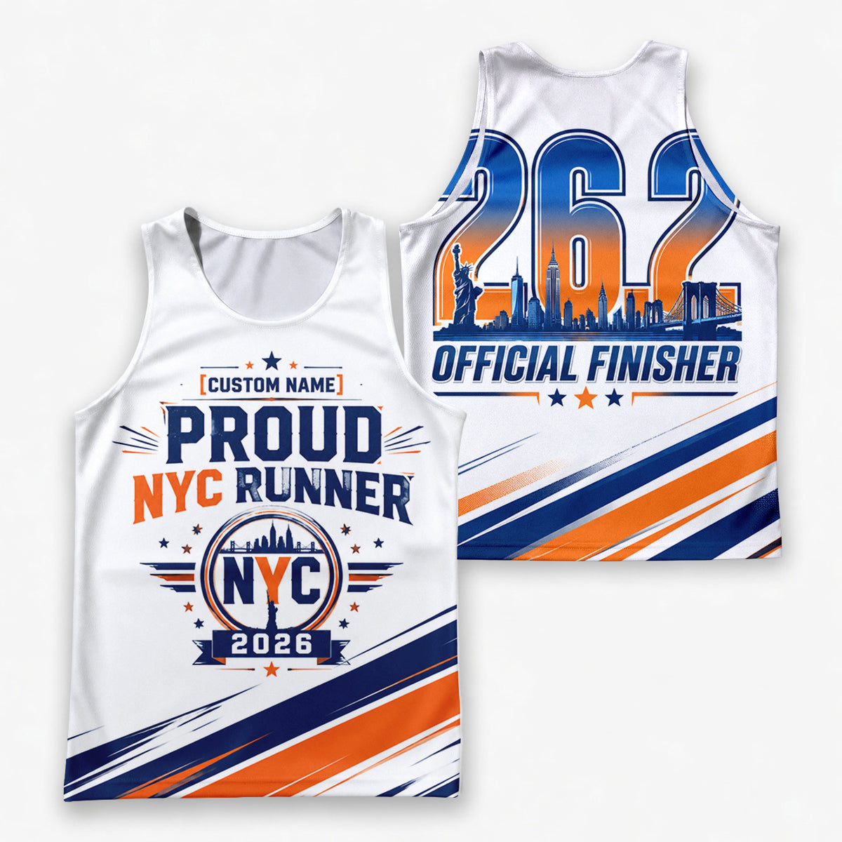 Flag Colors Pride The NYC Race Day Running Tank Top