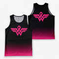 Cancer Fighter Running Tank Top Pink Ribbon Running Singlet for Men and Women
