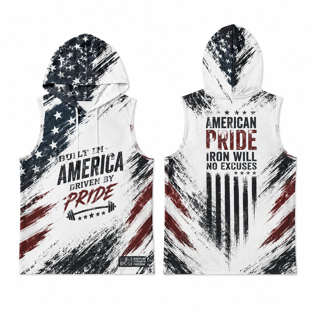 Iron Will No Excuses Men's Workout Hooded Tank Top