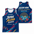 Custom Name Miles Japanese Matsuri Aloha Running Tank Top