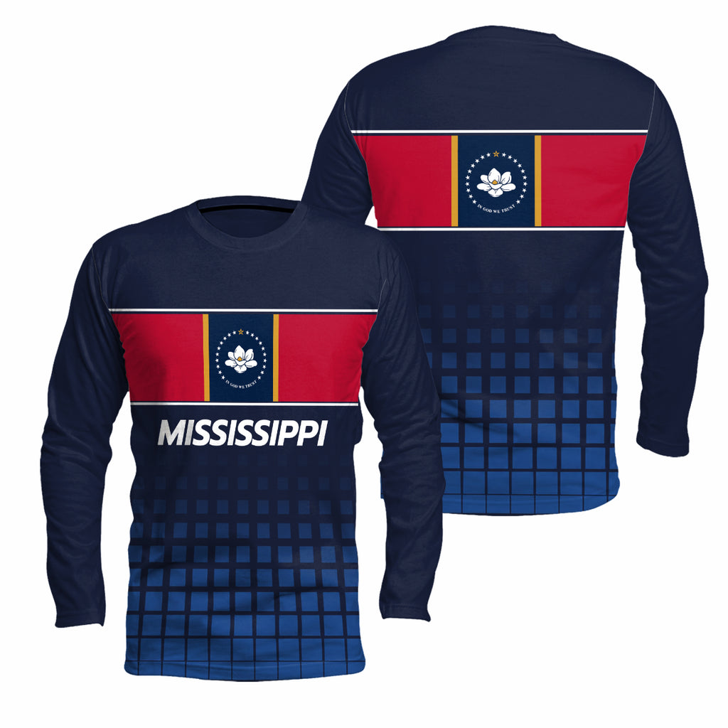 Mississippi State Pride Long Sleeve Running T-Shirt