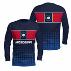 Mississippi State Pride Long Sleeve Running T-Shirt