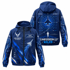 Custom Name Air Force Mission Miles Running Windbreaker Jacket