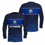 New Hampshire State Pride Long Sleeve Running T-Shirt