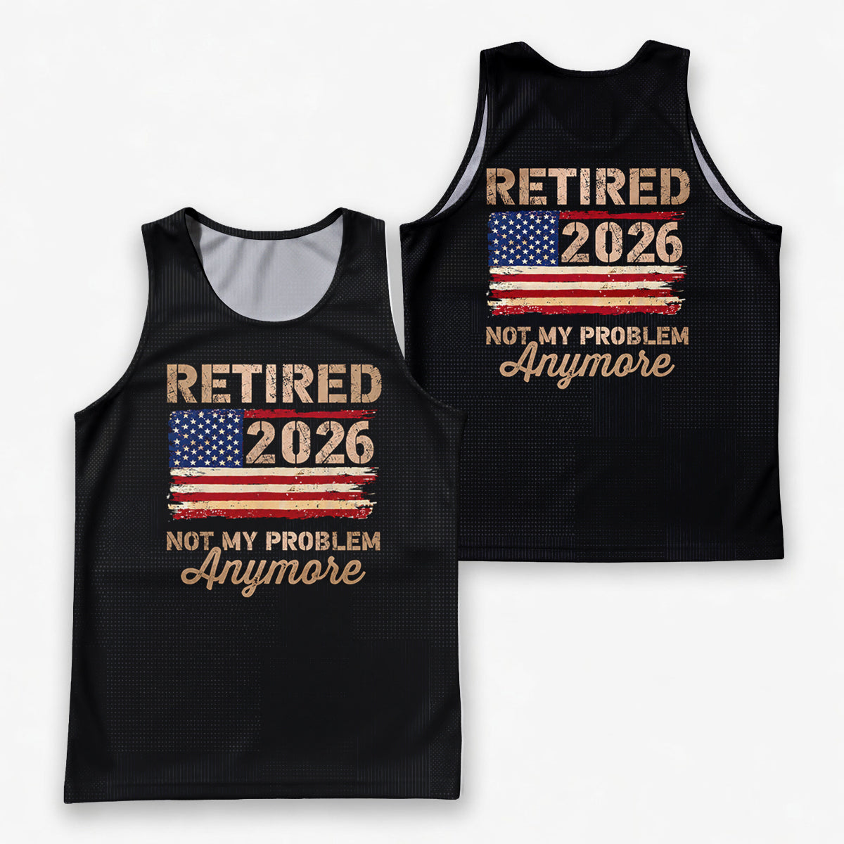 Retirement Running Tank Top Retired 2026 Running Singlet for Men and Women