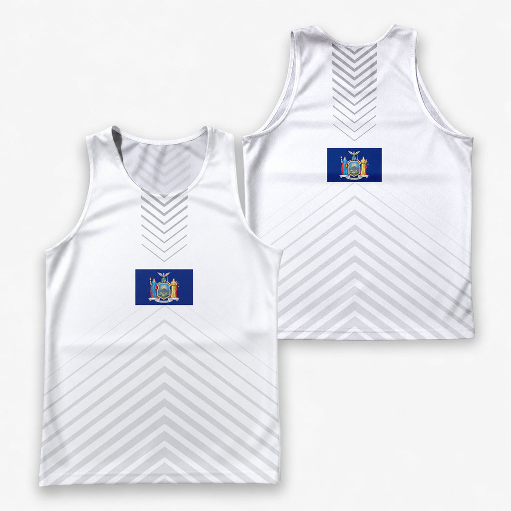 New York Running Tank Top New York State Flag Running Singlet for Men and Women