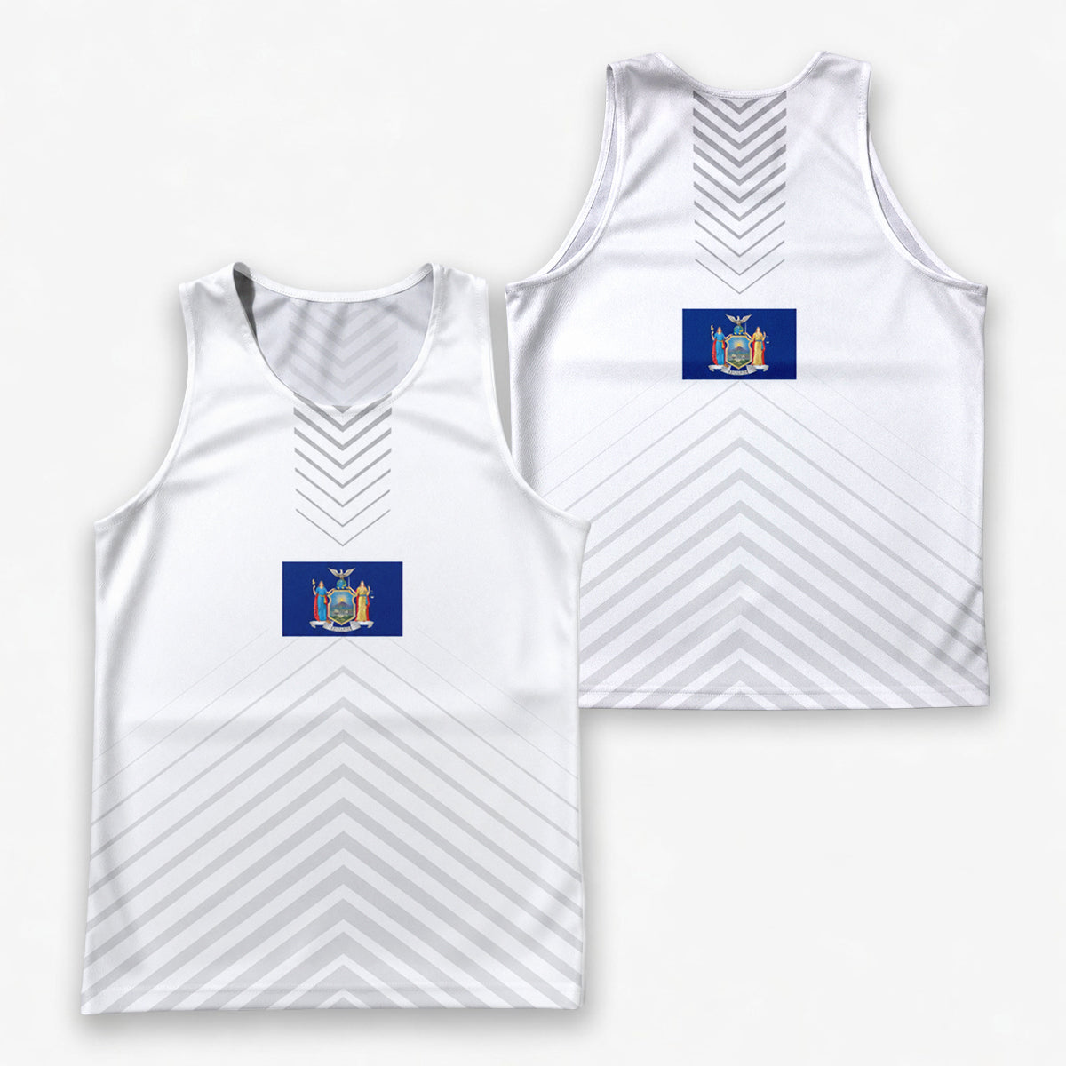 New York Running Tank Top New York State Flag Running Singlet for Men and Women