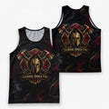 Men's Running Tank Top Firefighter Courage Under Fire Running Singlet