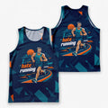 Funny Running Tank Top I Hate Running Geometric Tech Singlet