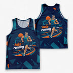 Funny Running Tank Top I Hate Running Geometric Tech Singlet