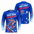 Custom Name Run Run Rudolph Running Long Sleeve Shirt