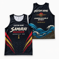 Custom Name Miles Samurai Endurance Running Tank Top