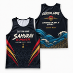 Custom Name Miles Samurai Endurance Running Tank Top