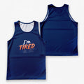 Funny Running Tank Top I'm Tired Couple Running Singlet for Men and Women