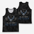 Veteran Running Tank Top - US Air Force Veteran V3 Tech Singlet