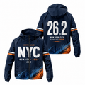 Custom Name NYC 26.2 Bold Type Running Windbreaker Jacket