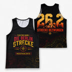 Topografische Karte Berlin Wettkampftag Lauf-Tanktop