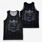 Men's Running Tank Top Police Honor Courage Service Running Singlet