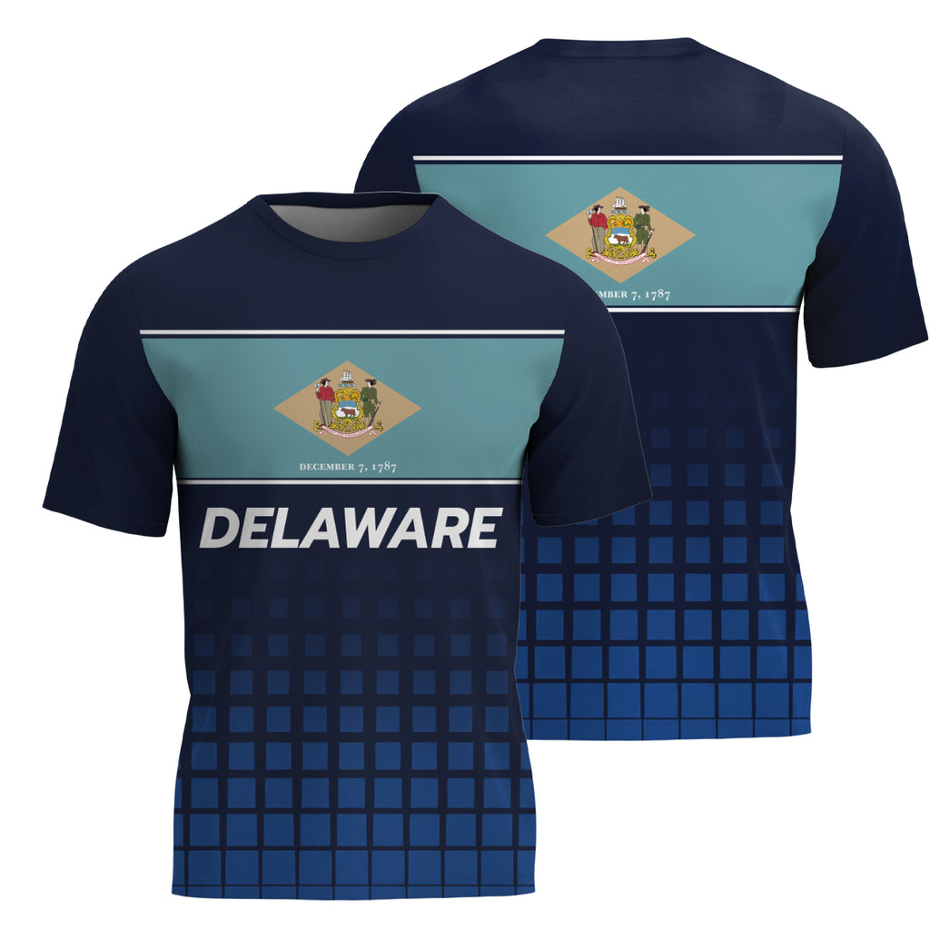 Delaware State Pride Tech Running T-Shirt