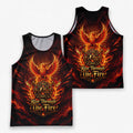 Men's Running Tank Top Firefighter Rise Through The Fire Running Singlet