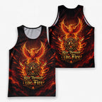 Men's Running Tank Top Firefighter Rise Through The Fire Running Singlet