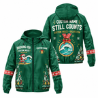 Custom Name Dashing-ish by the Gulf Santa Hustle Galveston Running Windbreaker Jacket