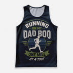 Funny Dad Running Tank Top Run On Dad Bod Tech Singlet