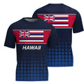Patriotic Running T-Shirt Hawaii Tech Running Tee State Pride Tech Running T-Shirt