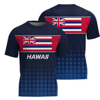 Patriotic Running T-Shirt Hawaii Tech Running Tee State Pride Tech Running T-Shirt