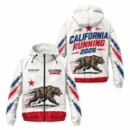 Custom Name California Republic Running Running Windbreaker Jacket