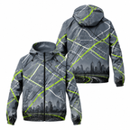 Custom Name State Urban Endurance Running Windbreaker Jacket