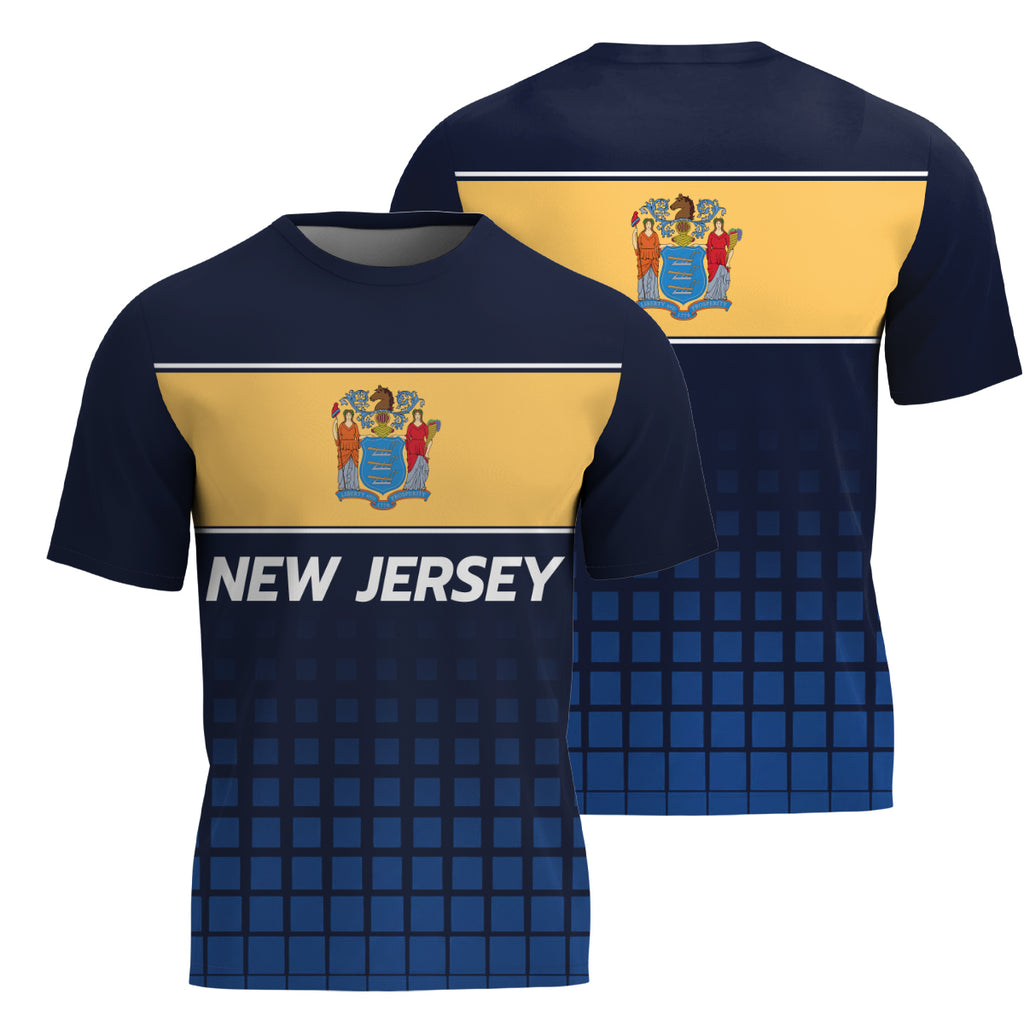 New Jersey State Pride Tech Running T-Shirt