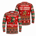 Custom Name Resting Elf Pace Running Long Sleeve Shirt
