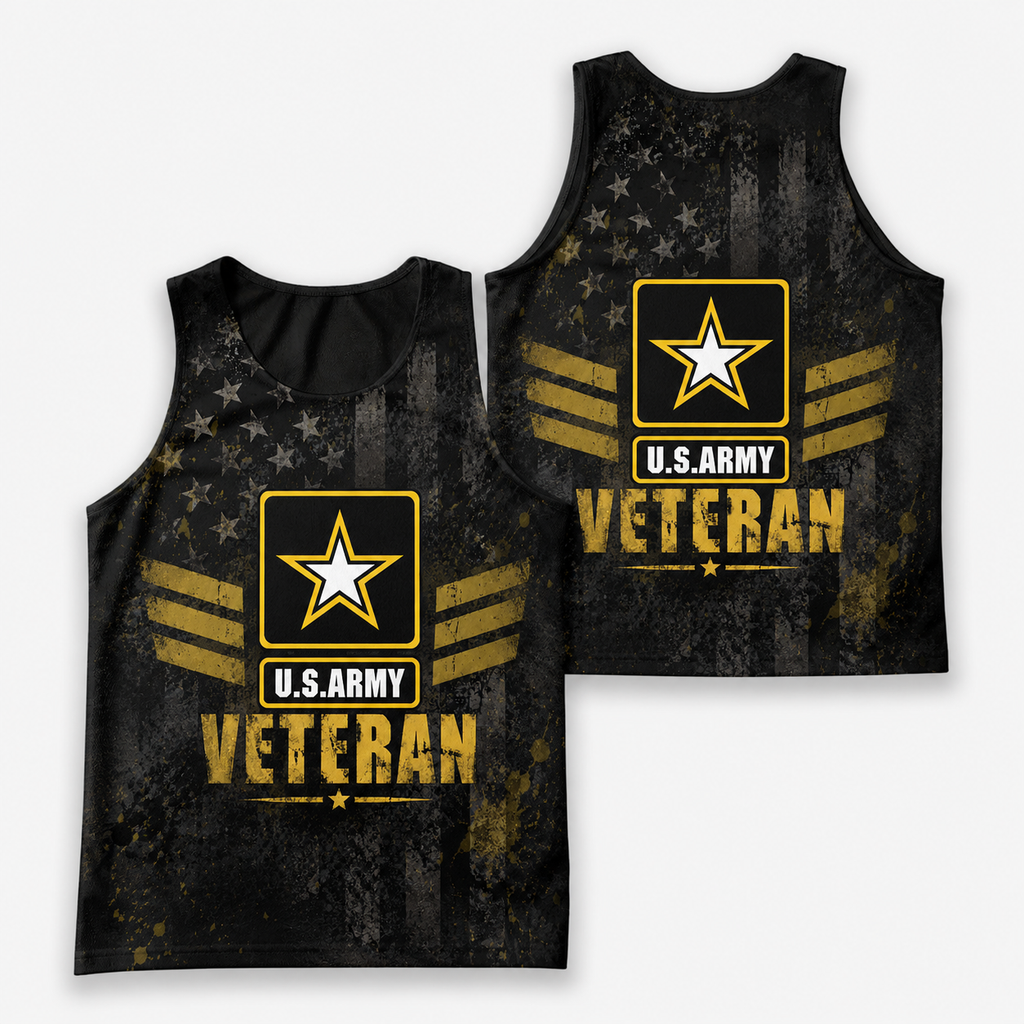 Veteran Running Tank Top - US Army Veteran Tech Singlet