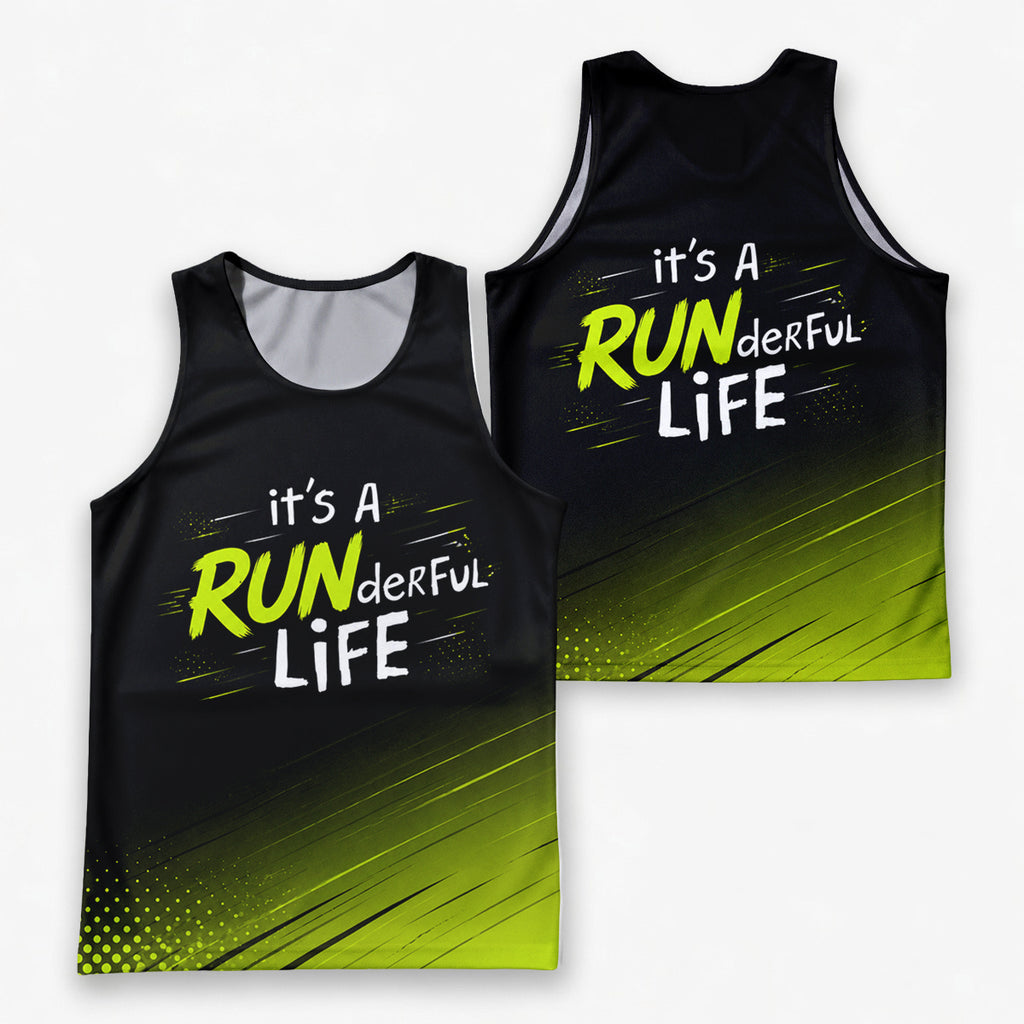 Funny Running Tank Top _ Runderful Tech Running Singlet
