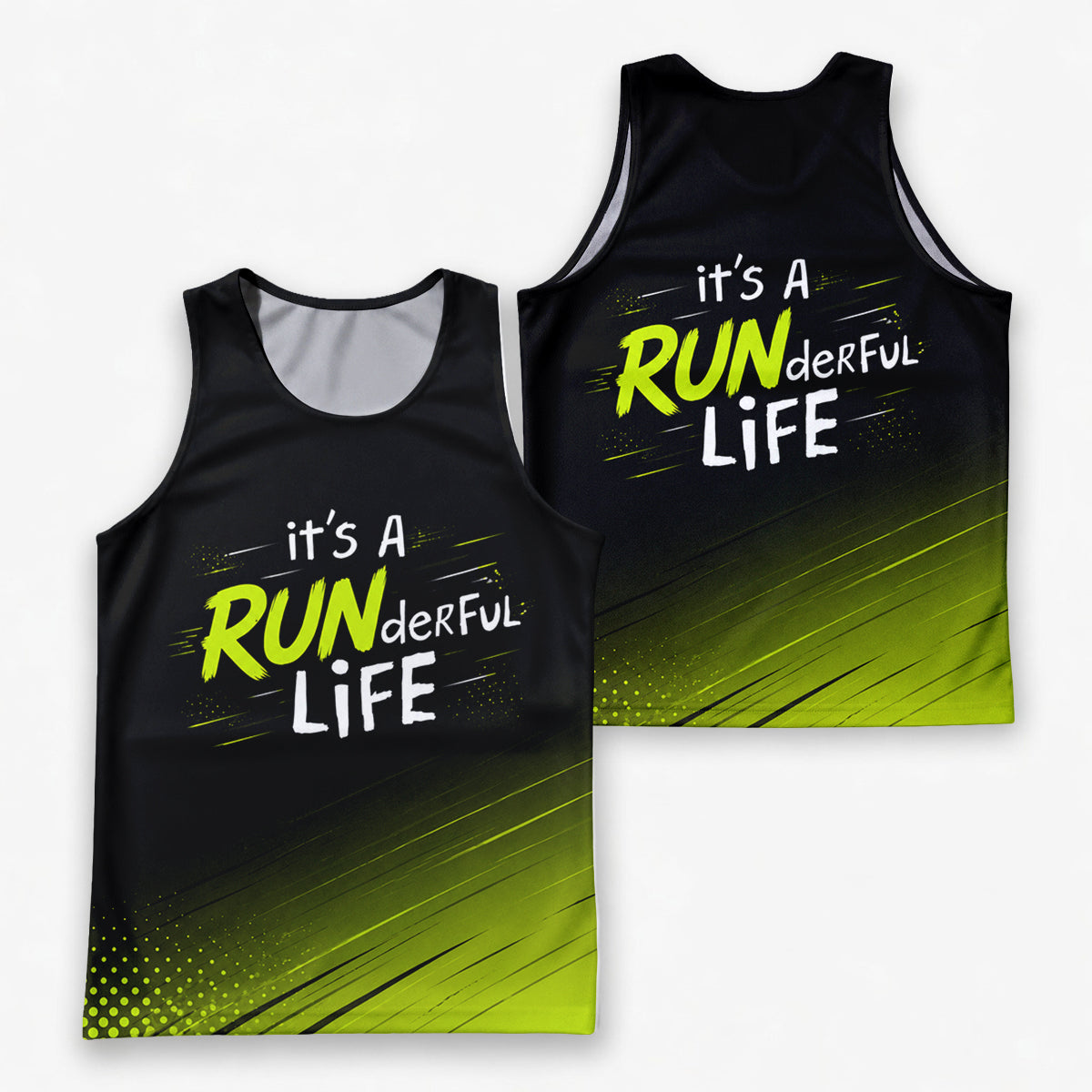Funny Running Tank Top _ Runderful Tech Running Singlet