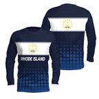Rhode Island State Pride Long Sleeve Running T-Shirt