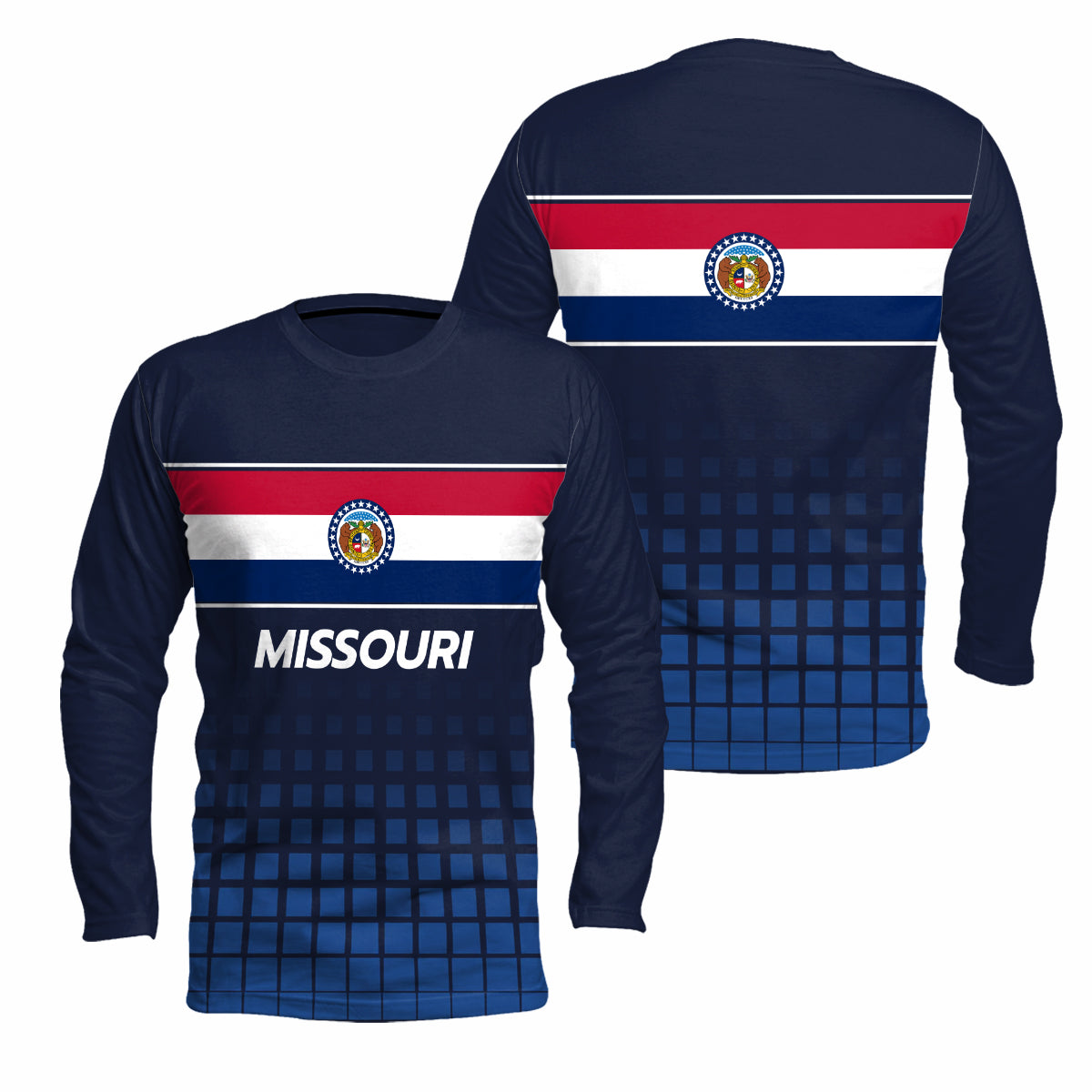 Missouri State Pride Long Sleeve Running T-Shirt