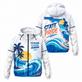 Custom Name Florida Coastal State Pride Florida Running Windbreaker Jacket