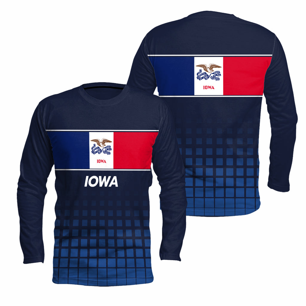 Iowa State Pride Long Sleeve Running T-Shirt