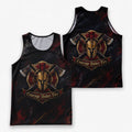 Men's Running Tank Top Firefighter Courage Under Fire Running Singlet V2