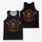 Men's Running Tank Top Firefighter Courage Under Fire Running Singlet V2