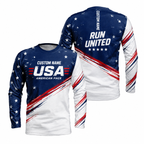 Custom Name American Pace Running Long Sleeve Shirt