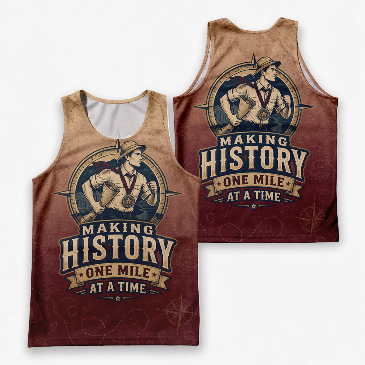 Teacher Running Tank Top History Teacher Runner Tech Running Singlet