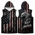 Strength Honor Freedom Men's Workout Hooded Tank Top